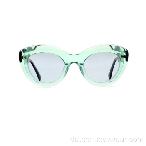 Vintage UV400 Cat Eye Polarisierte Acetat Sonnenbrille 2022